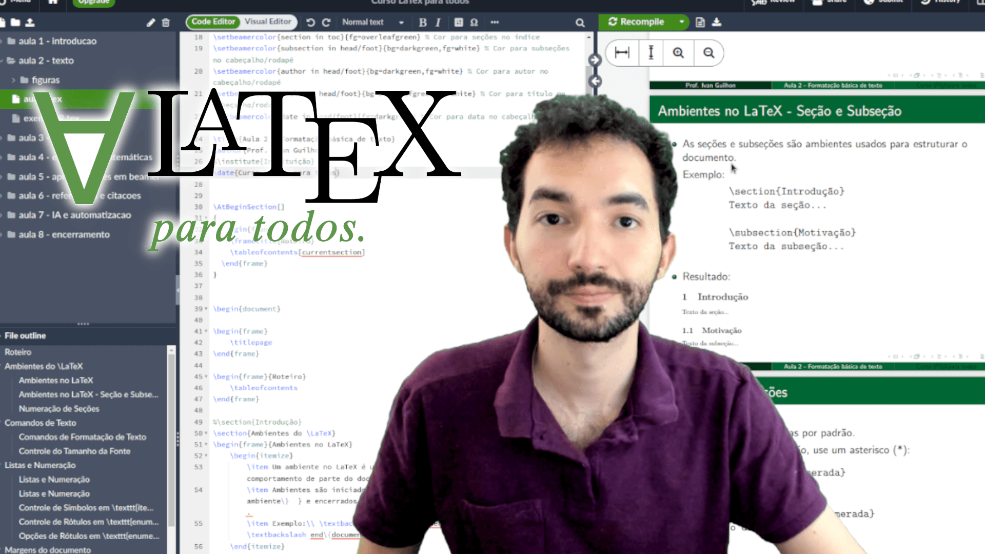 LaTeX para Todos — exemplo de documento